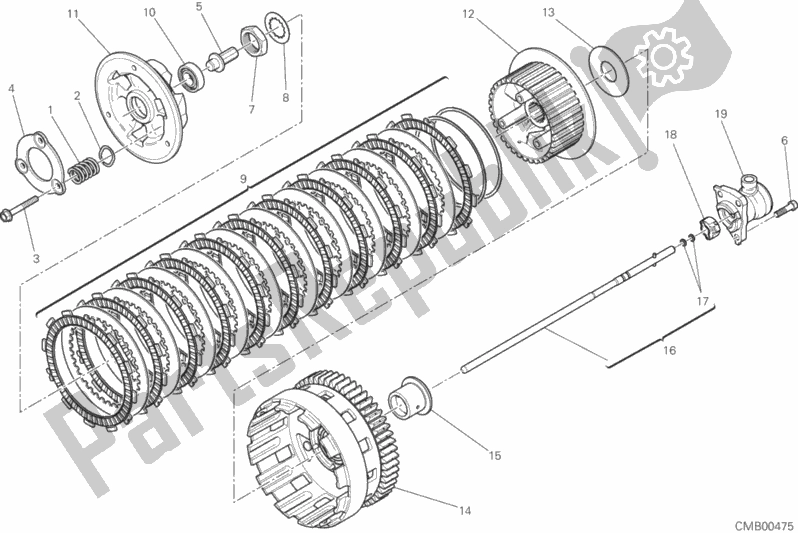 Tutte le parti per il Frizione del Ducati Diavel Xdiavel S 1260 2017